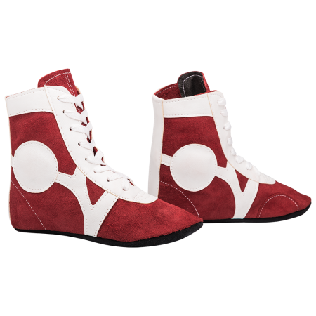 Купить Обувь для самбо RS001/2, замша, красный Rusco в Вилюйске 