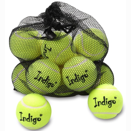 Купить Мяч для большого тенниса Indigo (12 шт в сетке) начальный уровень в Вилюйске 