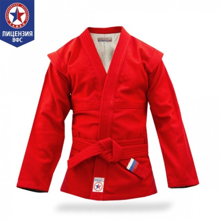 Купить Куртка для самбо "Атака" ВФС (подкладка, пояс)  р 36-48 в Вилюйске 