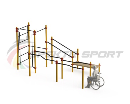 Купить Спортивный комплекс для инвалидов-колясочников WRK-D16_76mm в Вилюйске 